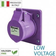 Βιομηχανική Πρίζα Πίνακα 16A 2P 24V AC IP44 Low Voltage EC69400